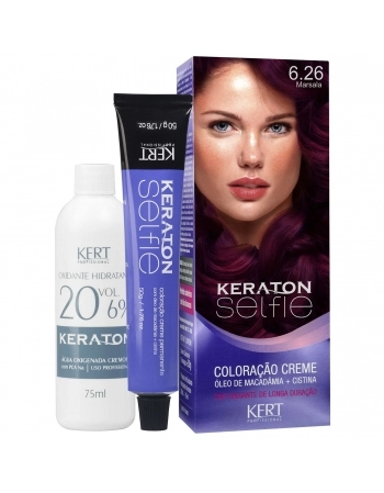 COLORAÇÃO CREME KERATON SELFIE 6.26 MARSALA 4736