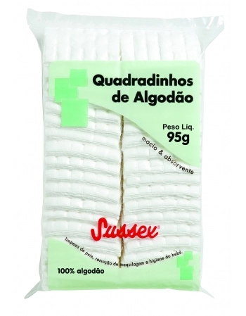 ALGODÃO SUSSEX QUADRADADINHO BRANCO 95G