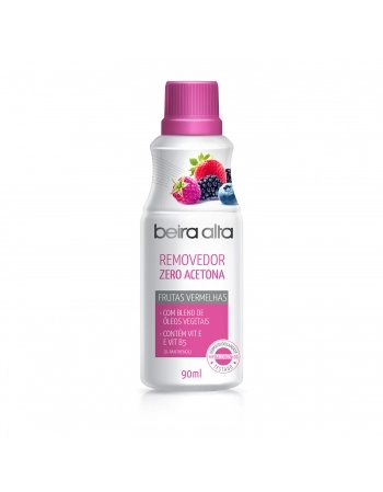 REMOVEDOR DE ESMALTES ZERO ACETONA FRUTAS VERMELHAS BEIRA ALTA 90ML