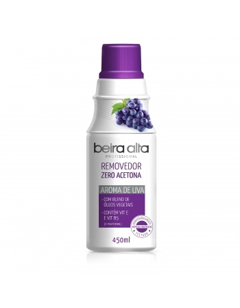 REMOVEDOR DE ESMALTES ZERO ACETONA UVA BEIRA ALTA 450ML