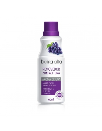 REMOVEDOR DE ESMALTES ZERO ACETONA UVA BEIRA ALTA 90ML