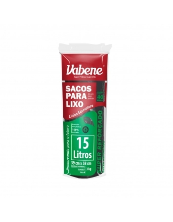 SACO DE LIXO 15L VABENE 40UN