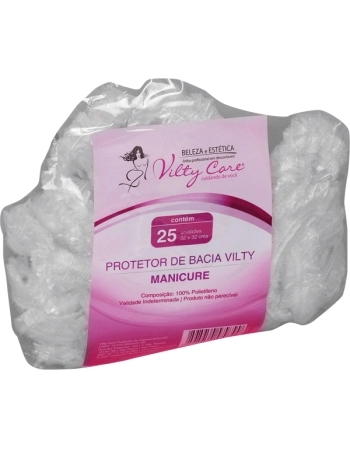 PROTETOR DE BACIA MANICURE VILTY 26X30CM - 25UN