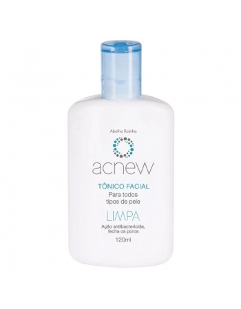 ACNEW TÔNICO FACIAL PARA TODOS OS TIPOS DE PELE ABELHA RAINHA 120ML