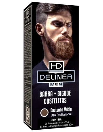 TINTURA MEN CASTANHO MÉDIO DELINEA 15G 61062