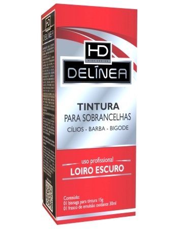 TINTURA PARA SOBRANCELHA LOIRO ESCURO DELINEA 15G 61014