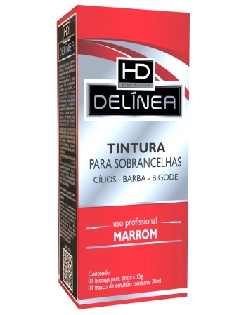 TINTURA PARA SOBRANCELHA MARROM DELINEA 15G 61015