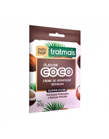 CREME HIDRATAÇÃO INTENSIVA TRATMAIS ÓLEO DE COCO NATUHAIR 50G