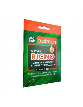 CREME HIDRATAÇÃO INTENSIVA TRATMAIS ÓLEO DE RÍCINO NATUHAIR 50G