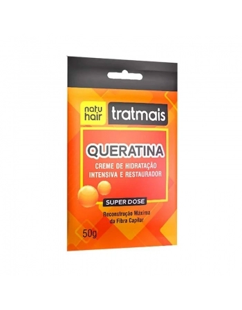 CREME HIDRATAÇÃO INTENSIVA TRATMAIS QUERATINA NATUHAIR 50G