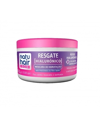 MÁSCARA TRATAMENTO RESGATE HIALURÔNICO NATUHAIR 350G