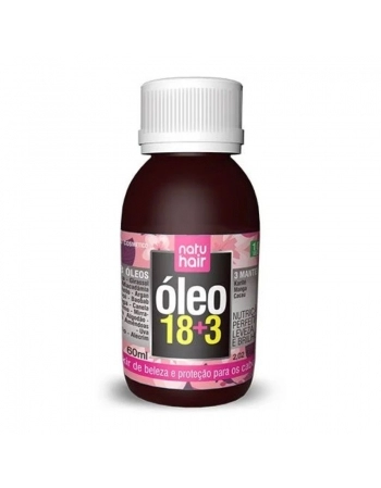 ÓLEO 18 ÓLEOS + 3 MANTEIGAS NATUHAIR 60ML