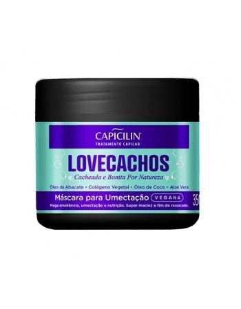 MÁSCARA PARA UMECTAÇÃO LOVE CACHOS VEGANO CAPICILIN 350G