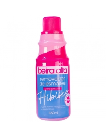 REMOVEDOR DE ESMALTES ZERO ACETONA HIBISCO BEIRA ALTA 450ML