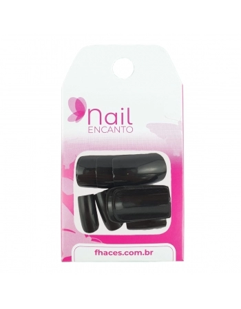 UNHAS NAIL ENCANTO COLORS PRETA CT416 - 24 UN