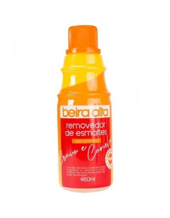 REMOVEDOR DE ESMALTES ZERO ACETONA CRAVO E CANELA BA 450ML