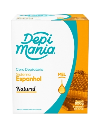 CERA DEPIL NATURAL C/ MEL DEPIMANIA 800 GR