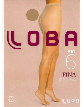 MEIA CALÇA ADULTO FIO 6 FINA INVISIVEL LOBA NATURAL TAM M 5870