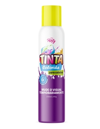 TINTA TEMPORÁRIA PARA CABELO AMARELO NEON AEROFLEX 150ML