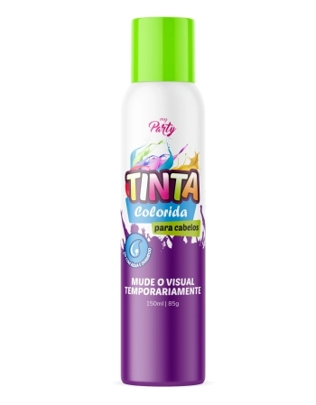 TINTA TEMPORÁRIA PARA CABELO VERDE NEON AEROFLEX 150ML