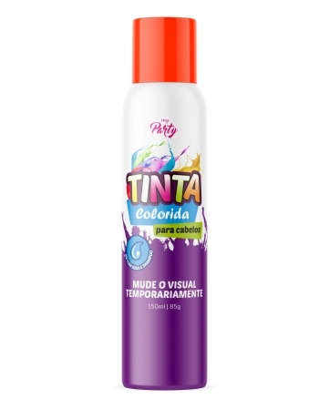 TINTA TEMPORÁRIA PARA CABELO VERMELHO NEON AEROFLEX 150ML