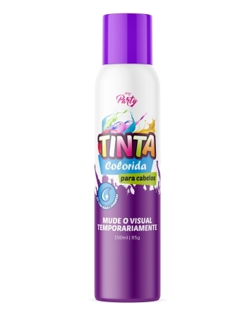 TINTA TEMPORÁRIA PARA CABELO VIOLETA NEON AEROFLEX 150ML