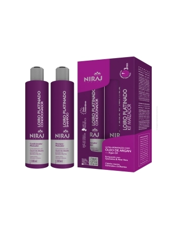 KIT SHAMPOO + CONDICIONADOR MATIZADOR NIRAJ 300ML