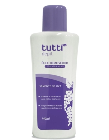 ÓLEO REMOVEDOR SEMENTES DE UVA TUTTI DEPIL 140ML