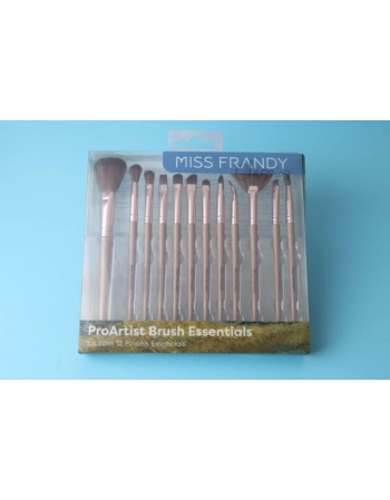 KIT PINCEIS ESSENCIAIS P/ MAQUIAGEM MISS FRANDY PM23-0476 - 12 UN