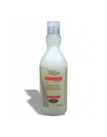 SHAMPOO LEITE DE CABRA SEM SAL FOLHA NATIVA 450ML