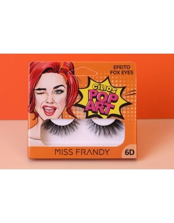 CÍLIOS POP ART EFEITO FOX EYES MISS FRANDY C21-0813 - 1 PAR