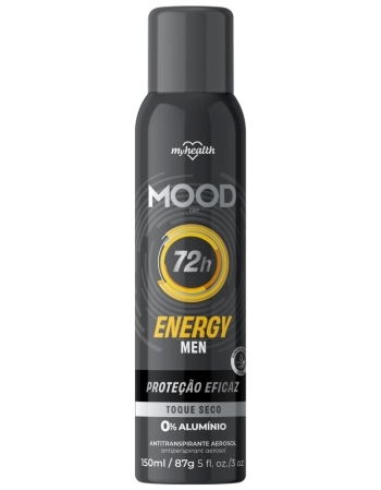 ANTITRANSPIRANTE AEROSSOL 72H ENERGY MEN MOOD AEROFLEX 150ML