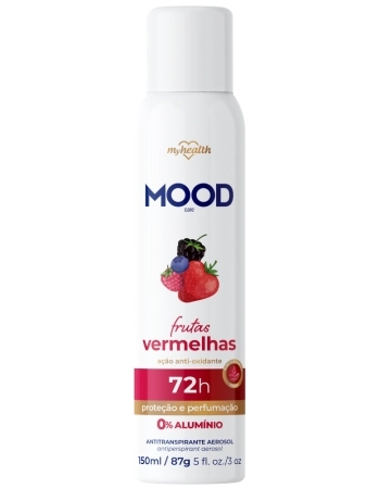 ANTITRANSPIRANTE AEROSSOL 72H FRUTAS VERMELHAS MOOD AEROFLEX 150ML