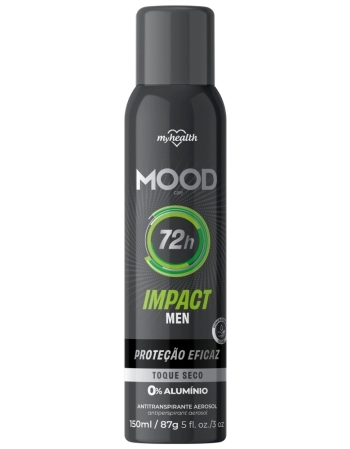 ANTITRANSPIRANTE AEROSSOL 72H IMPACT MEN MOOD AEROFLEX 150ML