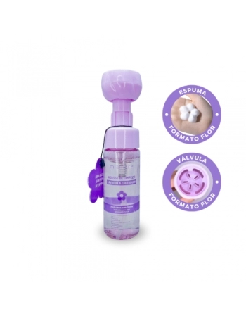 MOUSSE DE LIMPEZA FLOR CALÊNDULA E LAVANDA MIA MAKE 150ML