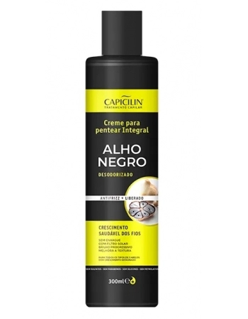 CREME DE PENTEAR INTEGRAL ALHO NEGRO CAPICILIN 300ML