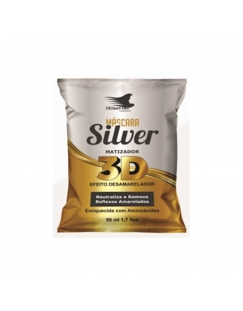 MÁSCARA MATIZADORA SILVER 3D SACHÊ ALISE HAIR 50ML