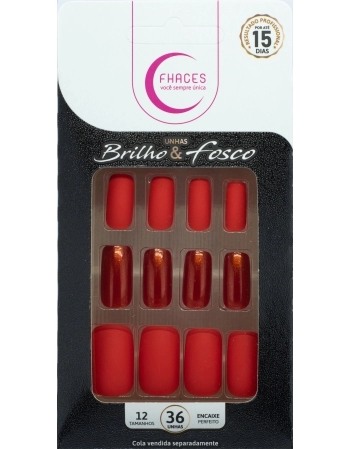 UNHAS FHACES BRILHO E FOSCO LARANJA U4034 - 36 UN