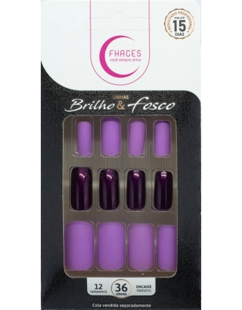 UNHAS FHACES BRILHO E FOSCO LILÁS U4032 - 36 UN