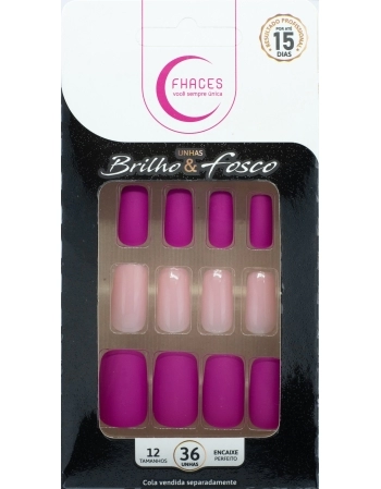 UNHAS FHACES BRILHO E FOSCO ROSA U4033 - 36 UN