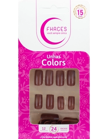 UNHAS FHACES COLORS CALDA DE CHOCOLATE U3070 - 24UN