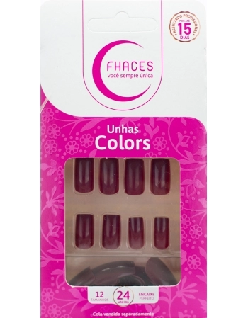 UNHAS FHACES COLORS MAÇÃ DO AMOR U3076 - 24UN