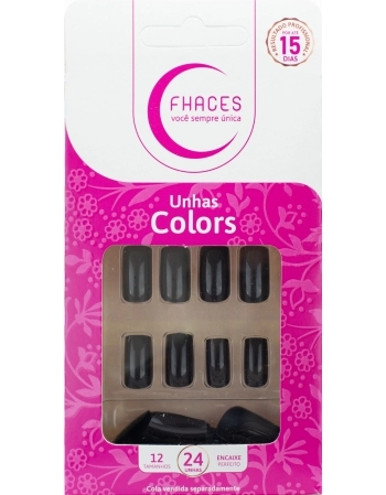 UNHAS FHACES COLORS UNIVERSO BLACK U3085 - 24UN