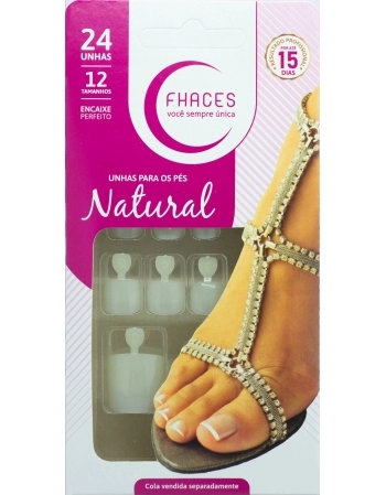 UNHAS FHACES NATURAL PARA PÉS UP1400 - 24UN