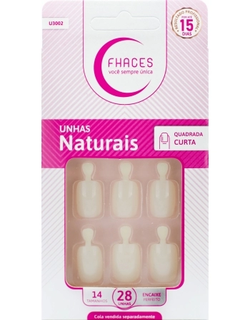 UNHAS FHACES NATURAL QUADRADA CURTA U3002 - 28UN