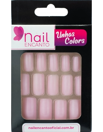 UNHAS NAIL ENCANTO COLORS LONGA ROSA NE525 - 24 UN